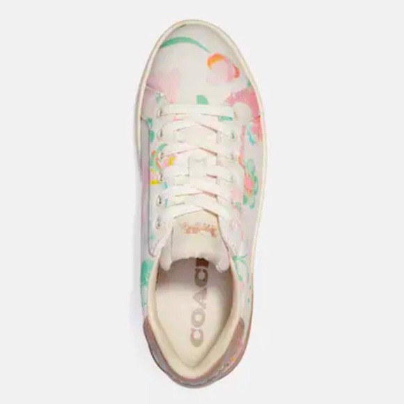 🌺🍃 Coach Clip Low Top Sneaker Dreamy Floral Print  6.5 7 8 8.5 9 9.5 10 11 - Picture 6 of 15